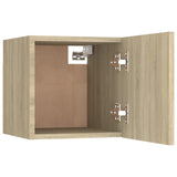 NNEVL Wall Mounted TV Cabinets 4 pcs Sonoma Oak 30.5x30x30 cm