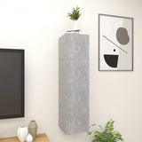 NNEVL Wall Mounted TV Cabinets 4 pcs Concrete Grey 30.5x30x30 cm