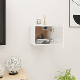 NNEVL Wall Mounted TV Cabinet High Gloss White 30.5x30x30 cm