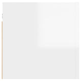 NNEVL Wall Mounted TV Cabinets 2 pcs High Gloss White 30.5x30x30 cm