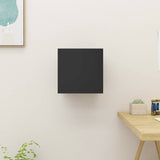 NNEVL Wall Mounted TV Cabinet High Gloss Black 30.5x30x30 cm