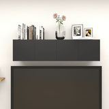 NNEVL Wall Mounted TV Cabinets 4 pcs High Gloss Black 30.5x30x30 cm