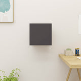 NNEVL Wall Mounted TV Cabinet High Gloss Grey 30.5x30x30 cm