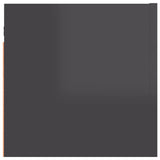 NNEVL Wall Mounted TV Cabinet High Gloss Grey 30.5x30x30 cm