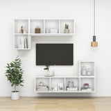 NNEVL Wall Cabinets 2 pcs White 37x37x37 cm Chipboard