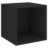 NNEVL Wall Cabinet Black 37x37x37 cm Chipboard
