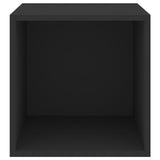 NNEVL Wall Cabinet Black 37x37x37 cm Chipboard