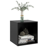 NNEVL Wall Cabinets 2 pcs Black 37x37x37 cm Chipboard