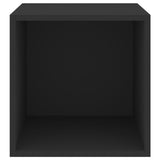 NNEVL Wall Cabinets 2 pcs Black 37x37x37 cm Chipboard