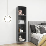 NNEVL Wall Cabinets 4 pcs Grey 37x37x37 cm Chipboard