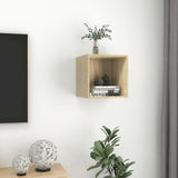 NNEVL Wall Cabinet Sonoma Oak 37x37x37 cm Chipboard