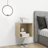 NNEVL Wall Cabinet Sonoma Oak 37x37x37 cm Chipboard