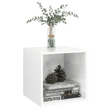 NNEVL Wall Cabinet High Gloss White 37x37x37 cm Chipboard