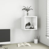 NNEVL Wall Cabinet High Gloss White 37x37x37 cm Chipboard