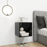 NNEVL Wall Cabinet High Gloss Black 37x37x37 cm Chipboard