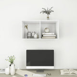 NNEVL Wall-mounted TV Cabinet White 37x37x72 cm Chipboard