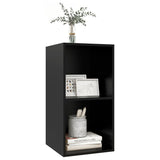NNEVL Wall-mounted TV Cabinet Black 37x37x72 cm Chipboard