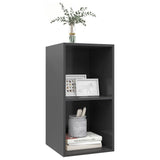 NNEVL Wall-mounted TV Cabinet Grey 37x37x72 cm Chipboard