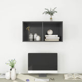NNEVL Wall-mounted TV Cabinet Grey 37x37x72 cm Chipboard