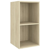 NNEVL Wall-mounted TV Cabinet Sonoma Oak 37x37x72 cm Chipboard