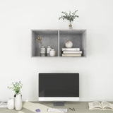 NNEVL Wall-mounted TV Cabinet Concrete Grey 37x37x72 cm Chipboard