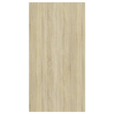 NNEVL Wall-mounted TV Cabinet Sonoma Oak and White 37x37x72 cm Chipboard