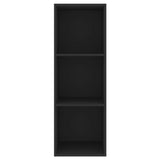 NNEVL Wall-mounted TV Cabinet Black 37x37x107 cm Chipboard