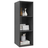 NNEVL Wall-mounted TV Cabinet Grey 37x37x107 cm Chipboard