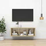 NNEVL Wall-mounted TV Cabinet Sonoma Oak 37x37x107 cm Chipboard