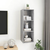NNEVL Wall-mounted TV Cabinet Concrete Grey 37x37x107 cm Chipboard