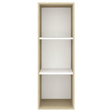 NNEVL Wall-mounted TV Cabinet Sonoma Oak and White 37x37x107 cm Chipboard