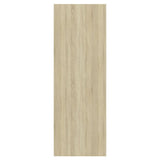 NNEVL Wall-mounted TV Cabinet Sonoma Oak and White 37x37x107 cm Chipboard