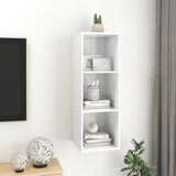 NNEVL Wall-mounted TV Cabinet High Gloss White 37x37x107 cm Chipboard