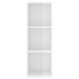 NNEVL Wall-mounted TV Cabinet High Gloss White 37x37x107 cm Chipboard
