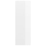 NNEVL Wall-mounted TV Cabinet High Gloss White 37x37x107 cm Chipboard
