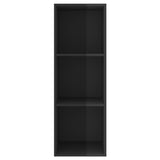 NNEVL Wall-mounted TV Cabinet High Gloss Black 37x37x107 cm Chipboard