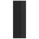 NNEVL Wall-mounted TV Cabinet High Gloss Black 37x37x107 cm Chipboard