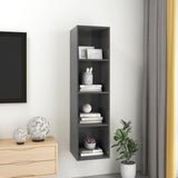 NNEVL Wall-mounted TV Cabinet Grey 37x37x142.5 cm Chipboard
