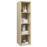 NNEVL Wall-mounted TV Cabinet Sonoma Oak 37x37x142.5 cm Chipboard