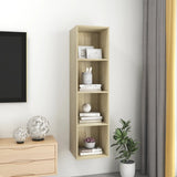 NNEVL Wall-mounted TV Cabinet Sonoma Oak 37x37x142.5 cm Chipboard