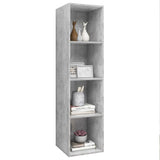 NNEVL Wall-mounted TV Cabinet Concrete Grey 37x37x142.5 cm Chipboard