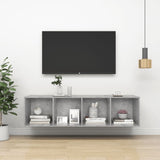 NNEVL Wall-mounted TV Cabinet Concrete Grey 37x37x142.5 cm Chipboard