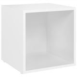NNEVL TV Cabinet White 37x35x37 cm Chipboard