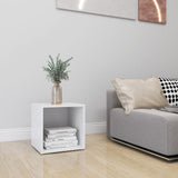 NNEVL TV Cabinet White 37x35x37 cm Chipboard