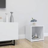 NNEVL TV Cabinet White 37x35x37 cm Chipboard