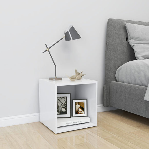 NNEVL TV Cabinet White 37x35x37 cm Chipboard