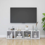 NNEVL TV Cabinets 2 pcs White 37x35x37 cm Chipboard