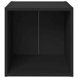 NNEVL TV Cabinet Black 37x35x37 cm Chipboard