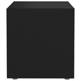 NNEVL TV Cabinets 4 pcs Black 37x35x37 cm Chipboard