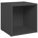 NNEVL TV Cabinet Grey 37x35x37 cm Chipboard